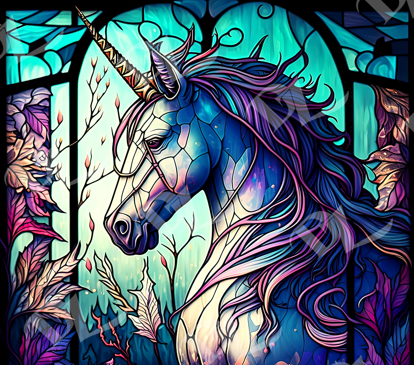 Glass Unicorn Tumbler 20oz