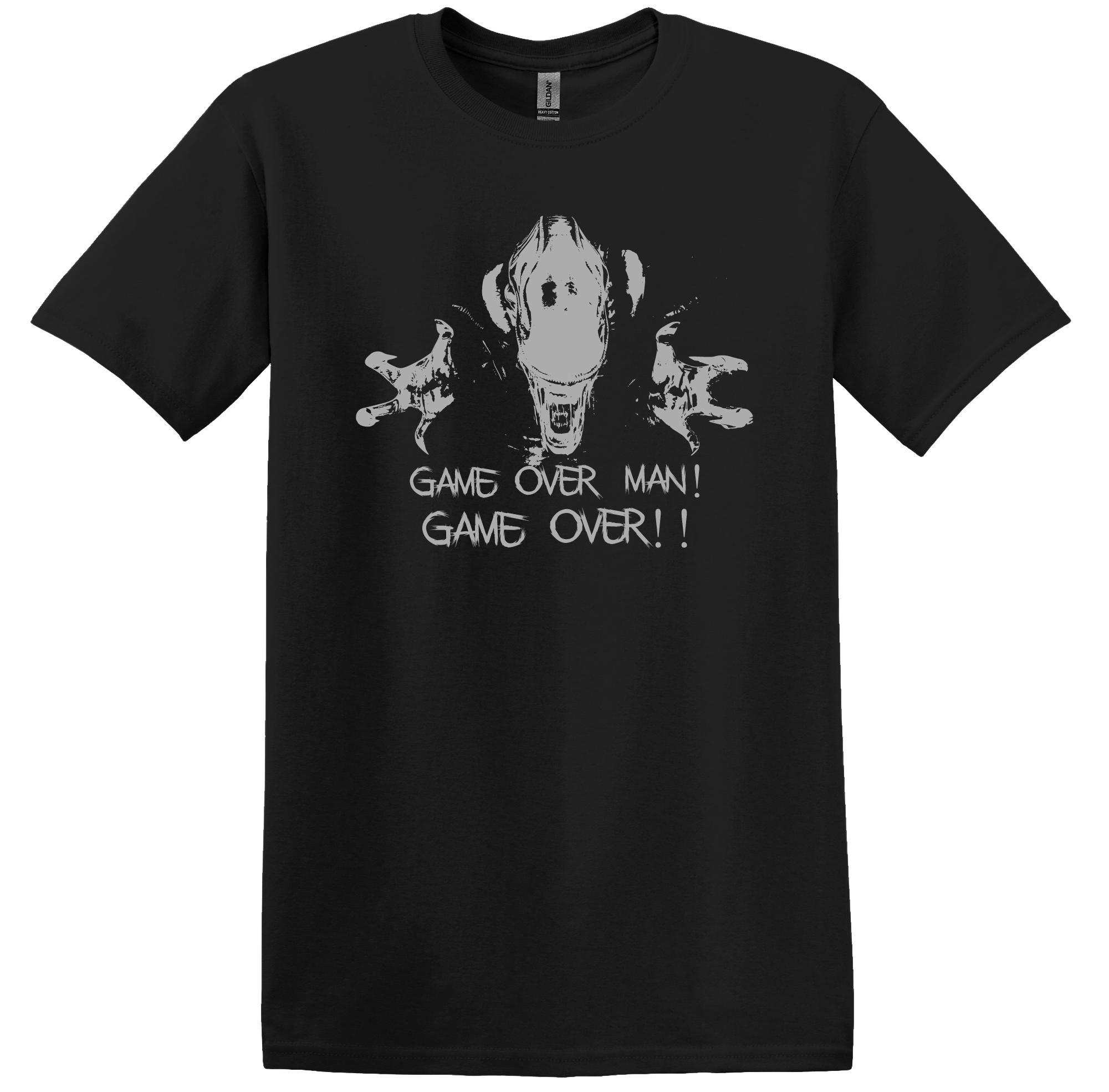 Nebu Metal linje fejl GAME OVER MAN! GAME OVER!!" Aliens-T-Shirt – DawnZ Creative Customs