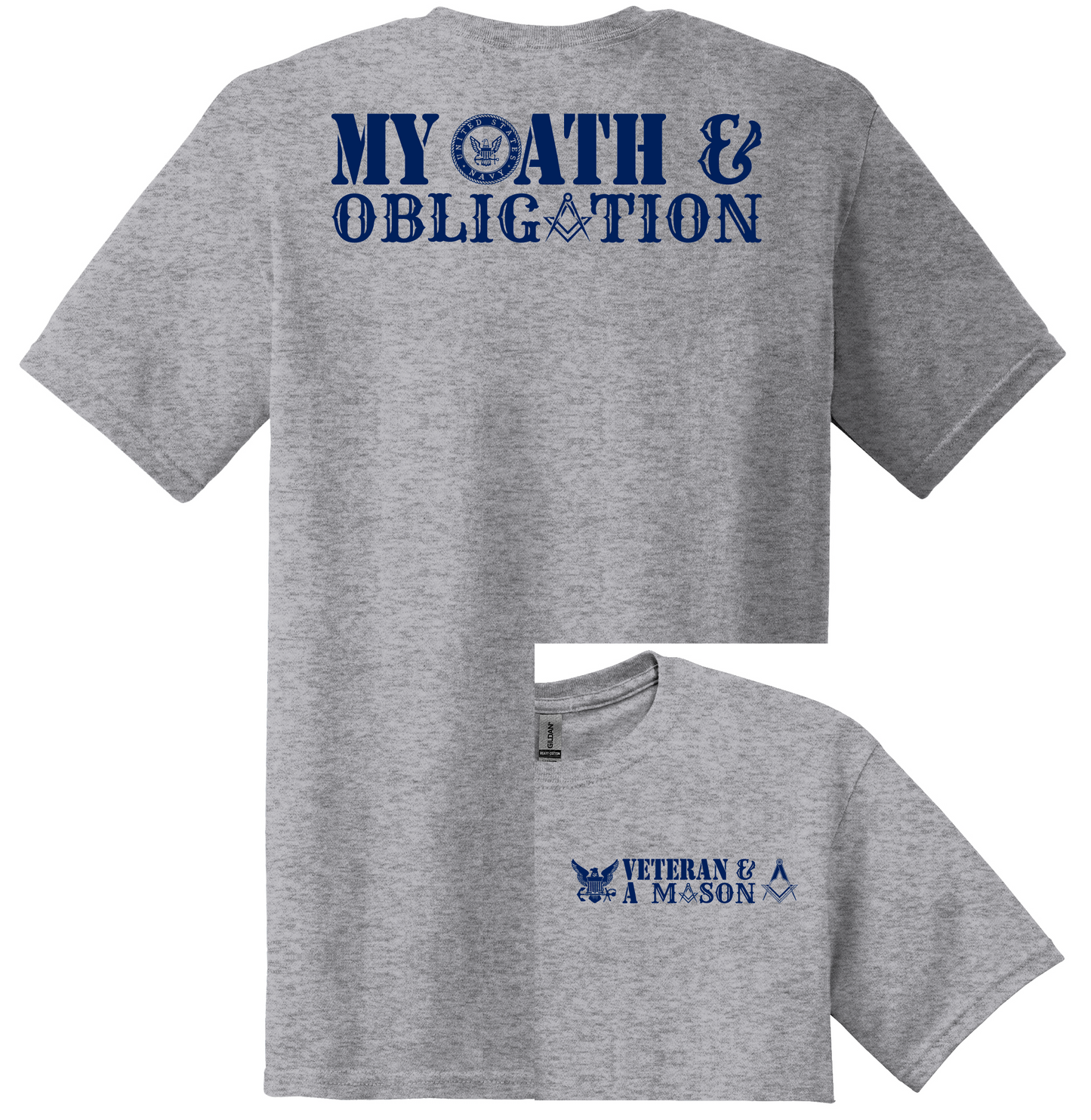 "MY OATH & MY OBLIGATION"-FREEMASON/VETERAN T-Shirt