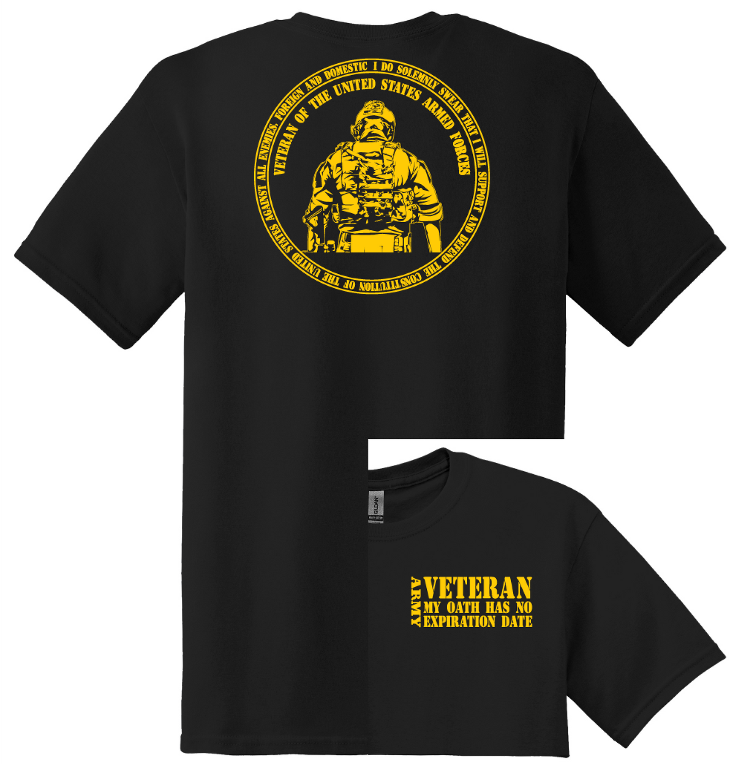 "MY OATH HAS NO EXPIRATION DATE"-U.S. ARMED FORCES VETERAN T-Shirt