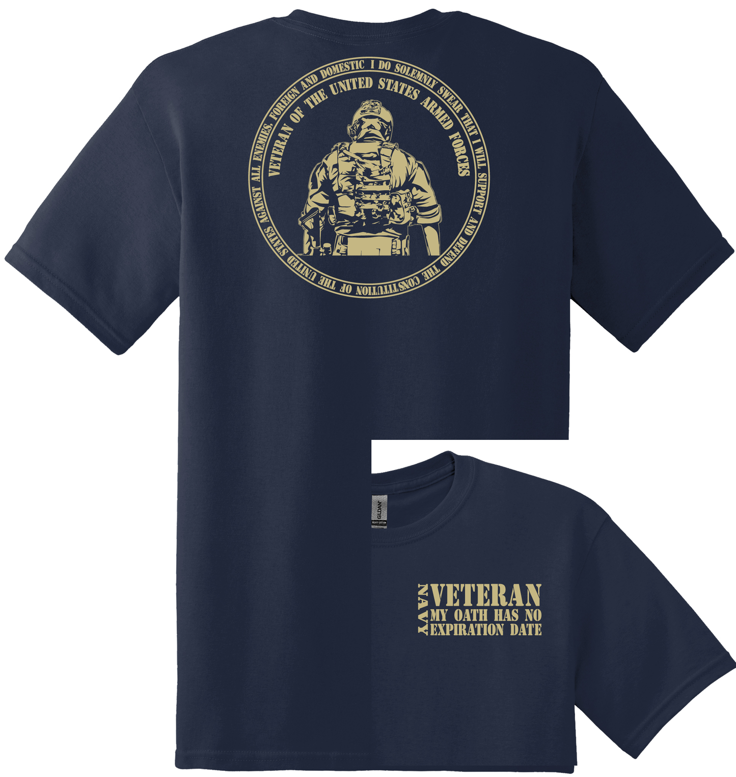 "MY OATH HAS NO EXPIRATION DATE"-U.S. ARMED FORCES VETERAN T-Shirt