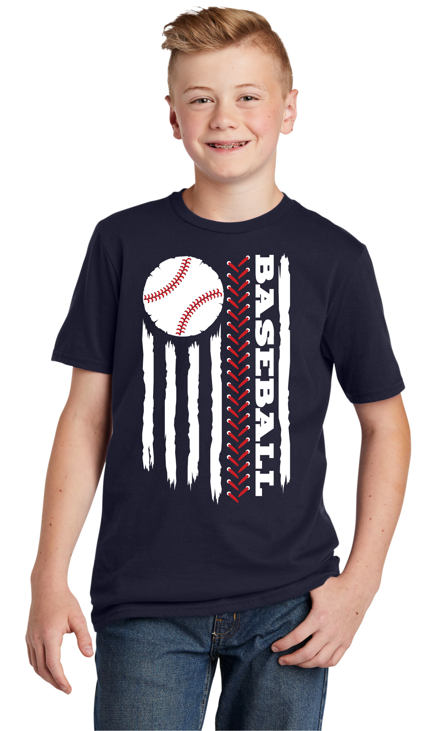 Baseball Flag Youth T-Shirt